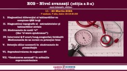 Curs de Electrocardiografie nivel avansat editia 2024, curs intensiv, sesiuni înregistrate