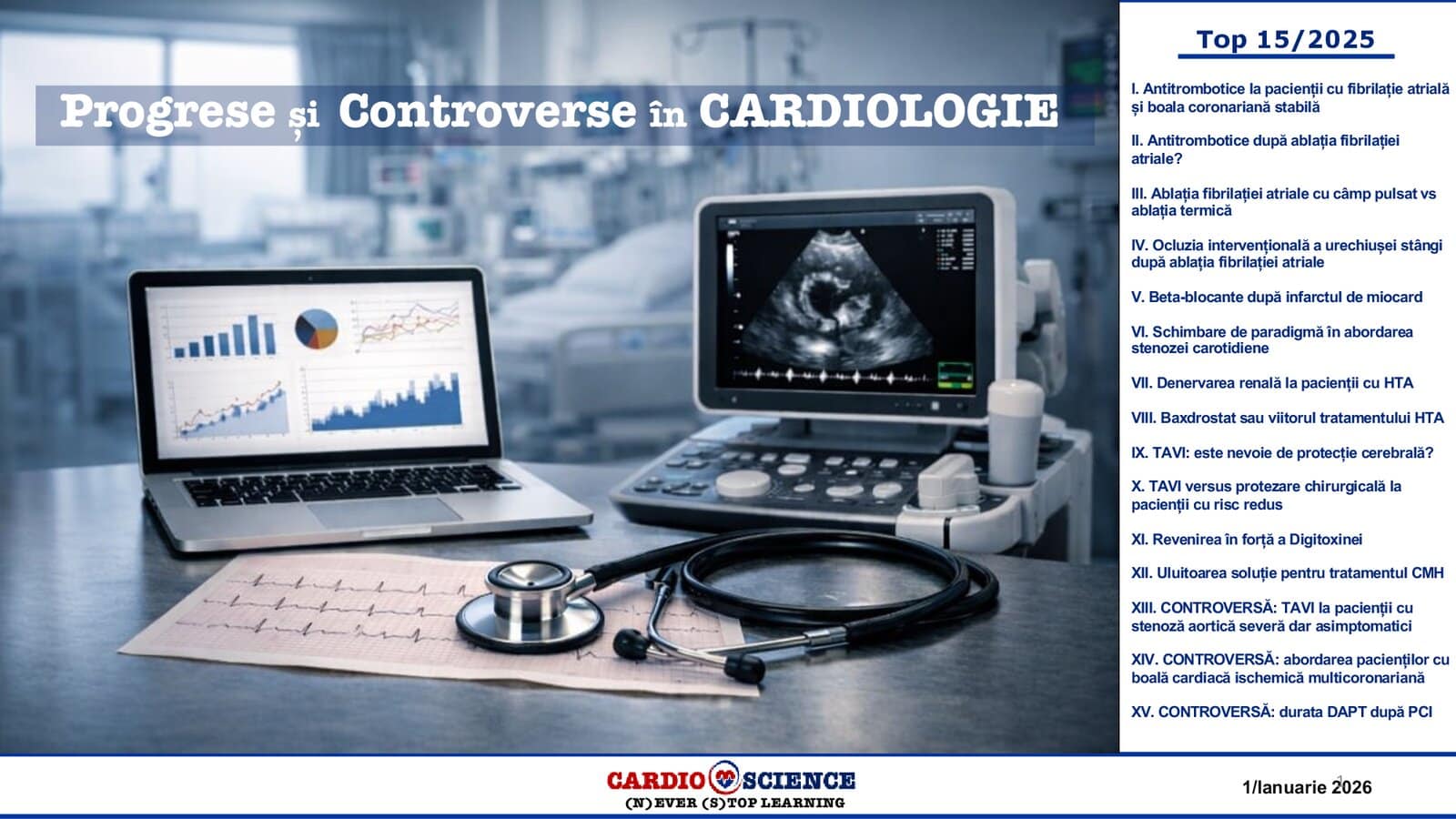 Progrese și Controverse în CARDIOLOGIE. 2025 – prima pagină